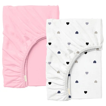 Набор простыней на резинке Cosas BABY BLUSH LOVE ранфорс 160х200x20 2 шт (4822052404973)