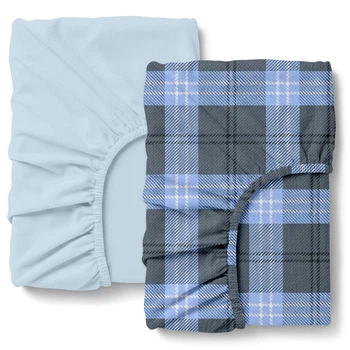 Набір простирадл на резинці ARCTIC PLAID фланель 100х200x20 2 шт (4822052486474)