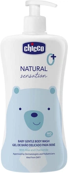 Ніжний гель для купання Chicco Natural Sensation Без сліз з алое та ромашкою 500 мл (11516.00)