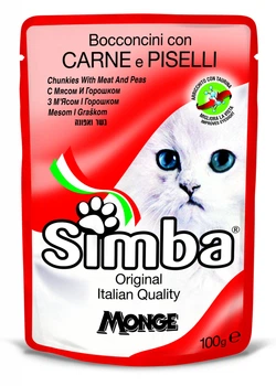 Вологий корм для котів SIMBA Cat Wet м'ясний 100 г (70009348)