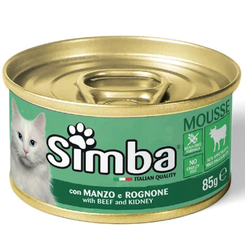 Вологий корм для котів SIMBA CAT WET телятина Вага: 0.085 кг.