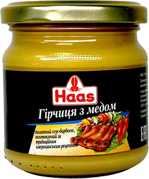 Горчица с медом Haas 210 г (4001751035705)