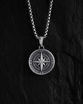 Срібний кулон COMPASS. POLAR STAR Reytel 1195663