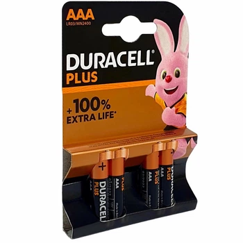Набор батареек Duracell Plus AAA 4 шт. (7G-M-51579)
