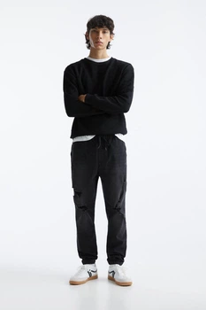 Штани Pull & Bear чорний ALIDT548 M