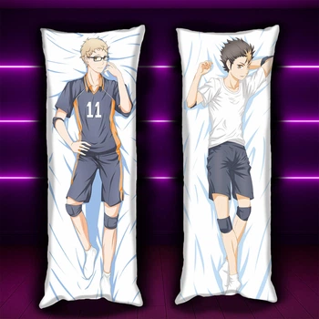 Подушка VIVA Дакимакура Волейбол!! Кей Цукишима Haikyuu!! Tsukishima Kei 180х60см с наволочкой двусторонняя ( 0160525 )