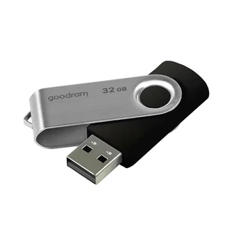 Флеш накопичувач USB 32Gb Goodram UTS2, Black/Silver, USB 2.0 (UTS2-0320K0R11)