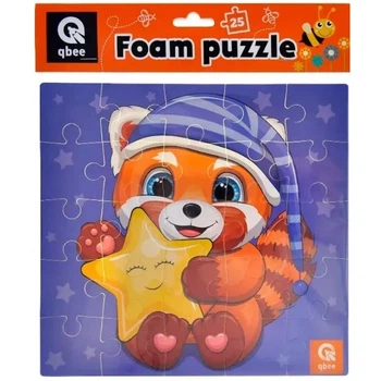 Пазлы фомовые, 25 эл Звездный Енотик qbee QB100-006