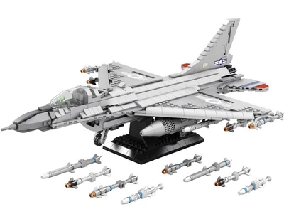 Конструктор Reobrix 33027 Реактивний літак F16 Fighting Falcon 1337 деталей
