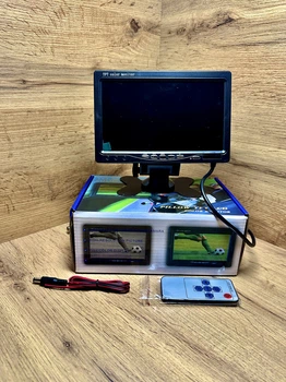 LCD монитор диагональ 7 дюймов для двух камер с пультом