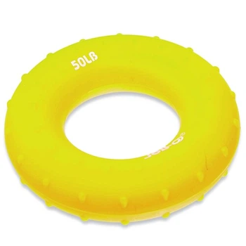 Еспандер кистьовий кільце 1 штука JELLO FI-1787 Жовтий навантаження 30LB