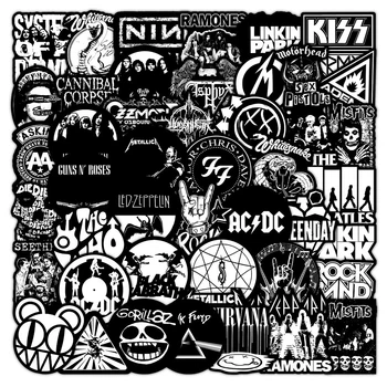 Набір стікерів Rock and Metal Legends (stk-103), 54 шт.