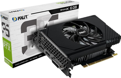 Відеокарта GeForce RTX 3050 6GB Palit StormX (NE63050018JE-1072F)