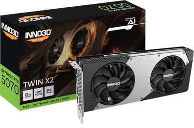 Видеокарта GeForce RTX 5070 12GB Inno3D Twin X2 (N50702-12D7-195064N)