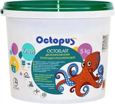 Клей Octoelast двухкомпонентный эпоксидно-полиуретановый 5 кг Octopus (004523)