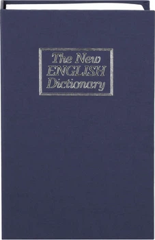 Kasetka na pieniądze Springos metalowa 26.5 x 20 x 6.5 cm Książka Granatowa HA5048 (5907719430706)