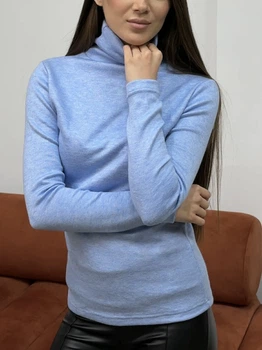Женский гольф из ангоры M голубой (143)