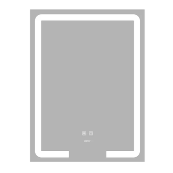 Зеркало Zerix Prime MR02-60x80 с LED Touch, Anti-fog, димером, регулятором яркости (ZX6051)