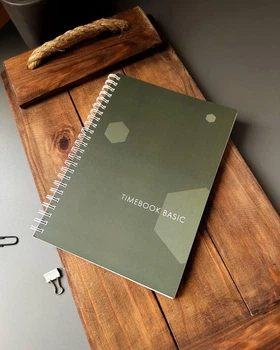Недатований планер на 3 місяці “Timebook basic” зеленого кольору