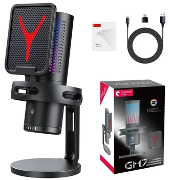 Ігровий мікрофон Yanmai GM7 USB-C з RGB-підсвічуванням/Конденсаторний мікрофон антивібраційне кріплення