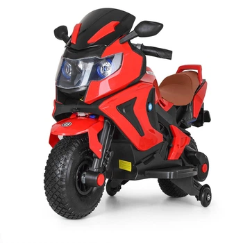 Детский электромотоцикл 2 колесный Bambi M 3681AL-3 (Красный)