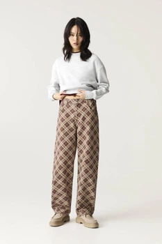 Джинси Pull & Bear коричневий в візерунки ERJXX697 38