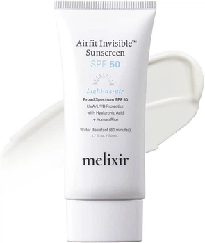 Сонцезахисний крем Melixir Vegan Airfit Sunscreen SPF 50+ PA++++ 50ml