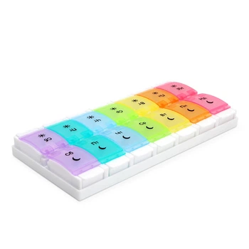 Органайзер для таблеток на 7 дней PC-12 COLOR