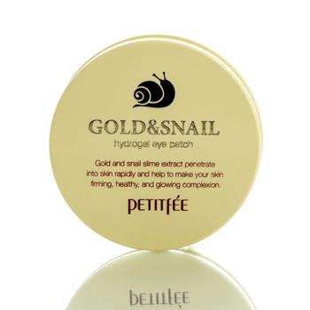 Гидрогелевые патчи с экстрактом муцина улитки Gold & Snail Hydrogel Eye Patch Petitfee 60 шт