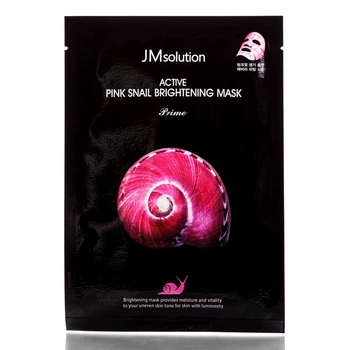 Тканевая маска с муцином улитки JMSolution&nbsp;Active Pink Snail Brightening Mask Prime 33 мл