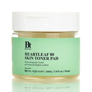 Двухсторонние пилинг-диски с экстрактом хауттюйнии Benton Heartleaf Skin Toner Pad 70 шт