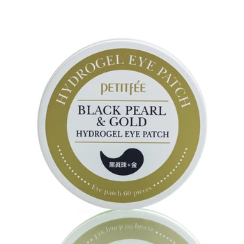 Гидрогелевые патчи с золотом и черным жемчугом Black Pearl & Gold Hydrogel Eye Patch Petitfee 60 шт