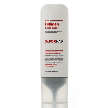 Оздоровча маска для шкіри голови Dr.FORHAIR Folligen Scalp Pack (250 мл)