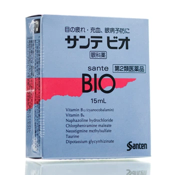 М'які очні краплі від втоми очей Santen Sante BIO (15 мл)