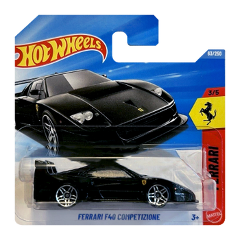 Машинка Базова Hot Wheels Ferrari F40 Competizione Ferrari 1:64 JJJ31 Grey