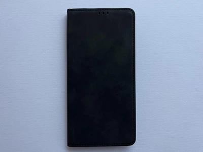Захисний чохол-книжка K'try для Samsung Galaxy S24 FE чорний, з матової штучної шкіри зі слотами для карт