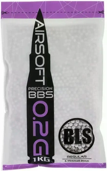 Страйкбольные шарики BLS Precision White 6 мм 0,2 г 1 кг
