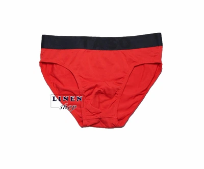 Красные мужские трусы брифы модал без рисунка с широкой резинкой Classic style TASO 3566 ХL