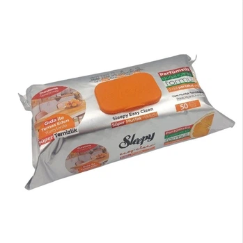 Влажные салфетки для уборки кухни Sleepy Easy Clean Orange 50 шт.