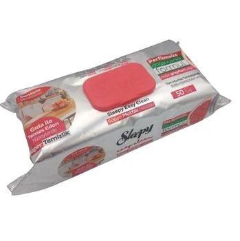 Вологі серветки для прибирання кухні Sleepy Easy Clean Grapefruit 50 шт.
