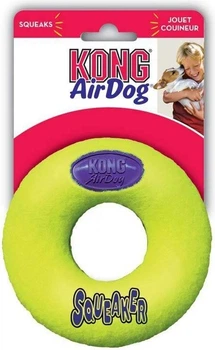 Zabawka dla psów Kong AirDog Squeaker Donut L Żółty (35585775340)