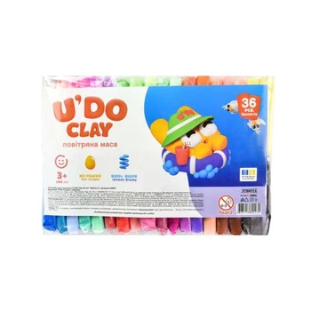 Набор для творчества "uʼdo Clay" 36 цветов по 6г