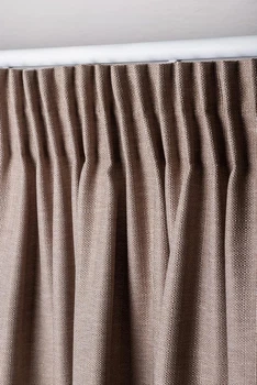 Комплект штор с льняной структурой Elegant, 2 шт. по 2х2,5-3м HYGG Розово-коричневый (113236)