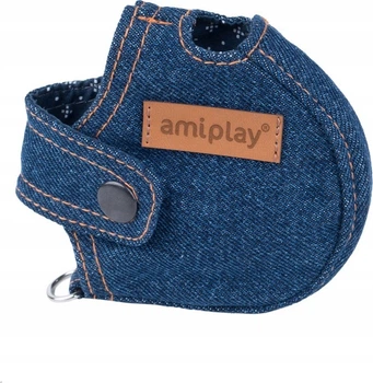 Obudowa na smycz automatyczną Amiplay Denim S Granatowa (5907563274976)
