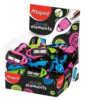 Чинка без контейнером 1 лезо ELEMENTS асорті MAPED