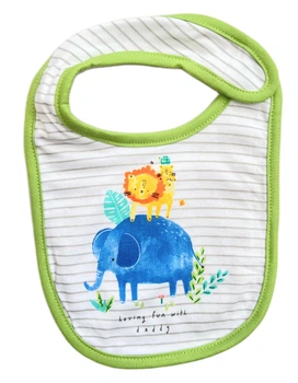Слюнявчик хлопковый для девочки Mothercare LIDL XA002-7203 One Size Белый