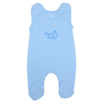Ползунки для мальчика начес Арлекин Cute baby 6176-042 36 56 см Голубые