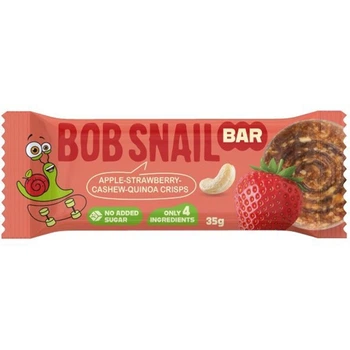 Батончик Bob Snail яблуко-полуниця-кеш'ю-кріспи-кіноа 35г