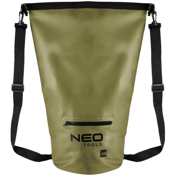 Рюкзак сумка, PVC 500D, 40л, водонепроницаемая, зеленая Neo Tools (tur0001243)