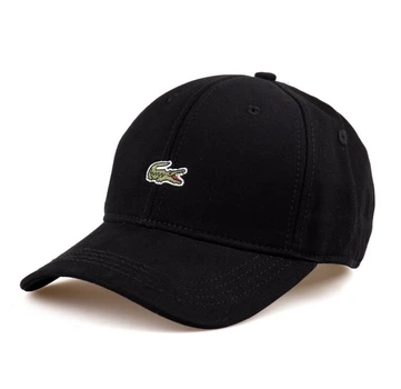 Кепка с принтом Lacoste унисекс черная (r116)